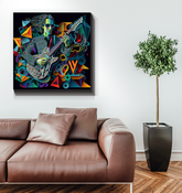 Vinyl Revival Musical Wrapped Canvas